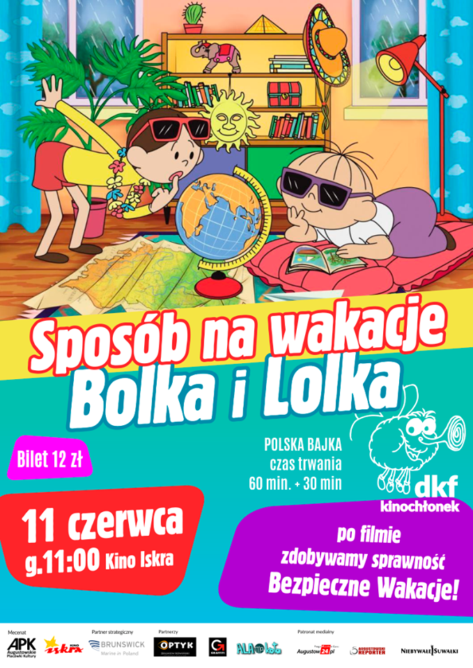 Plakat: Sposób na wakacje Bolka i Lolka